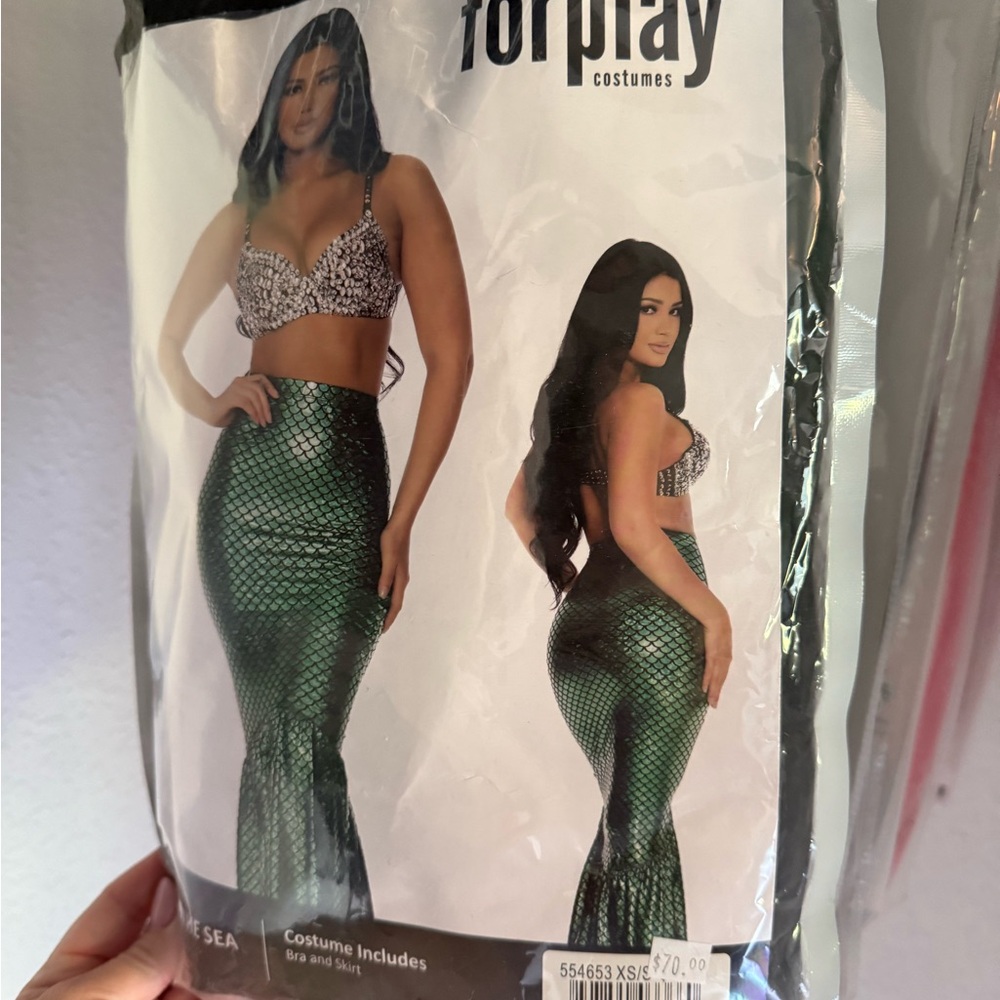 Forplay Shimmering Green Mermaid Costume